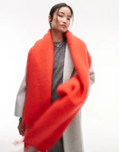 Scarves*Topshop Sky Soft Scarf In Red