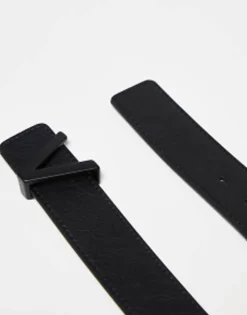 Belts*Valentino Bags Amaretto Belt In With Tonal V Logo Black