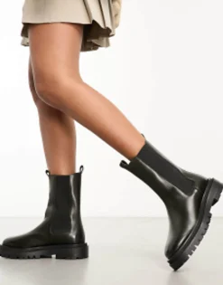 Chelsea Boots*WALK LONDON Dana Chelsea Boots In Leather Olive