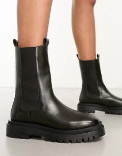 Chelsea Boots*WALK LONDON Dana Chelsea Boots In Leather Olive