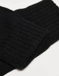 Gloves*Weekday Unisex Wood Fingerless Gloves In Black