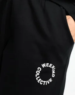 Tracksuits & Joggers*WEEKEND COLLECTIVE Curve Co-Ord Oversized Jogger With Logo In Black